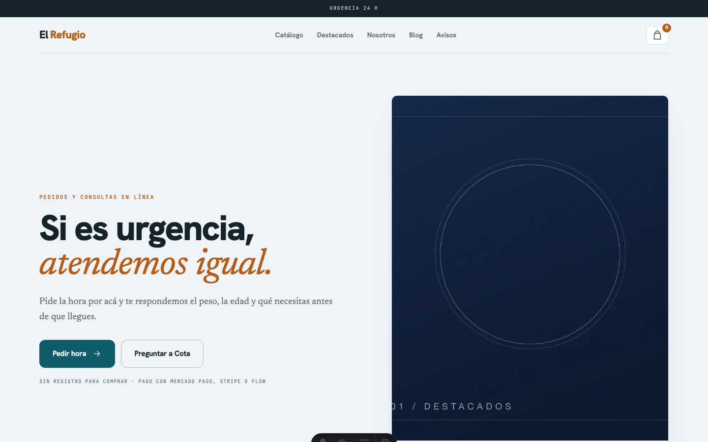 El Refugio: Urgencias y consulta