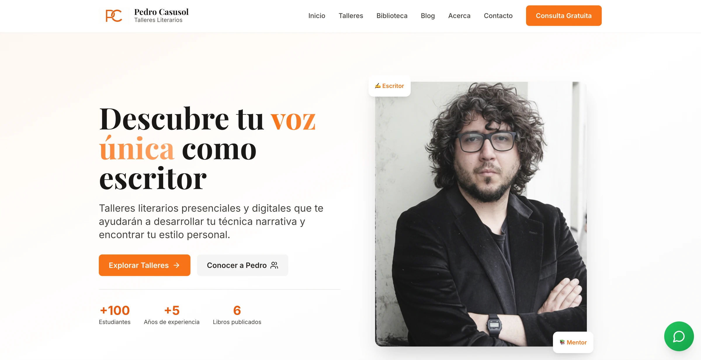 Sitio web de Pedro Casusol - Talleres Literarios